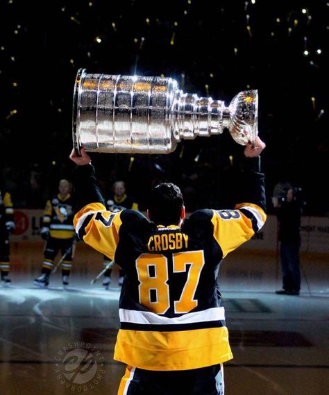 The Captain and his Cup Ice Hockey Rules, Sydney Crosby, Hockey Photography, Nhl Hockey Teams, Nhl Wallpaper, Hockey Rules, Hockey Baby, Pittsburgh Penguins Hockey, Penguins Hockey