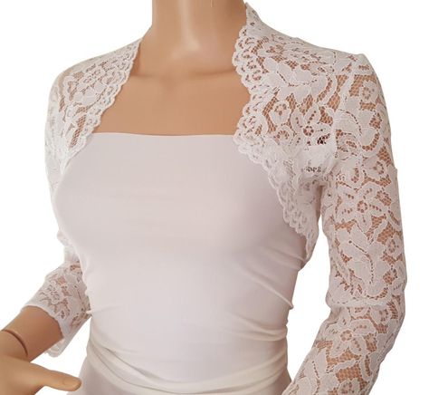 Lace Bolero Jacket, Short Sleeve Bolero, Bridal Shrug, Bolero Wedding, Bridal Bolero, Lace Bolero, Shrugs And Boleros, Bridal Jacket, Wedding Jacket