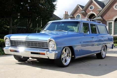 1966 Chevrolet Nova Wagon for Sale in PLYMOUTH, MI | RacingJunk Classifieds 66 Nova, Chevy Nova Wagon, Wagon Ideas, 67 Nova, Station Wagons For Sale, Classic Cars Chevy, Chevy Ss, Wagons For Sale, Chevy Classic