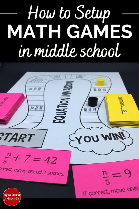 Ideas for using these fun math games in your middle school math classroom. Games can make math fun and engaging for students. Try these creative ideas for math games in the 5th grade, 6th grade, 7th grade, and 8th grade math classroom. Games are a great math activity to use as math centers, as a whole class, or in small groups. Enjoy! Middle School Math Games Free, Math Game Project Ideas, Math Enrichment Middle School, Educational Games For Middle School, Middle School Classroom Games, Classroom Games For Middle School, Math Games For Middle School, 8th Grade Math Classroom, Math Club Activities