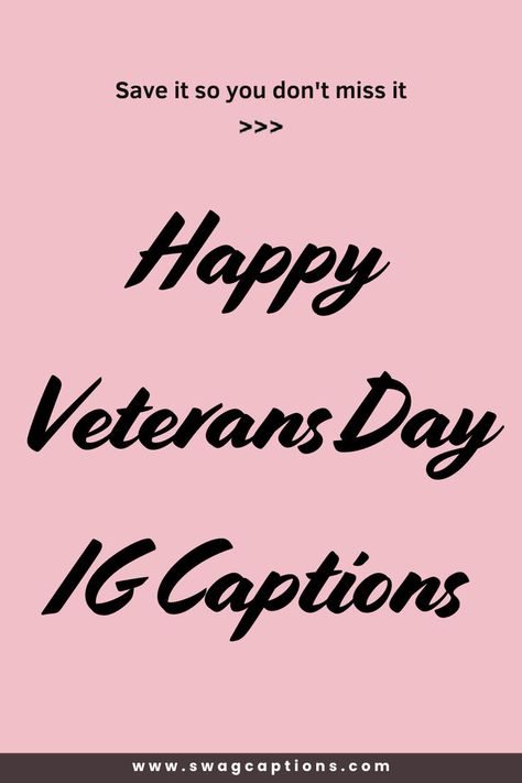 Looking for the perfect words to honor our heroes this Veterans Day? Check out these heartfelt and patriotic "Happy Veterans Day IG Captions"! Whether you're expressing gratitude, pride, or celebrating a loved one’s service, these captions are ideal for sharing on Instagram. From inspiring quotes to short and sweet tributes, you'll find plenty of ideas to make your post stand out while paying respect to our veterans. Happy Veterans Day Quotes, Day Captions, Veterans Day Quotes, Happy Veterans Day, Ig Captions, Quotes For Instagram, Veteran’s Day, Short And Sweet, Perfect Word