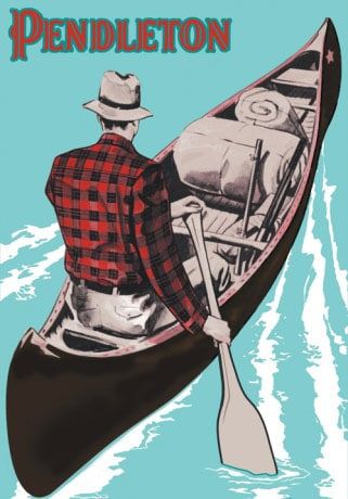 Let's Go Camping Vintage Style Aluminum Canoe, Vintage Camping Gear, Camping Illustration, Arte Pulp, Camping Bedarf, Camping Vintage, Canoe Camping, Camp Style, Happy Trails