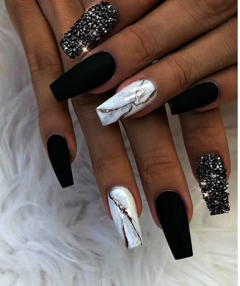 Brown Coffin Nails, Matte Maroon Nails, Nail Matte, Matte Acrylic Nails, Black And White Nails, Yellow Nails Design, Marble Nail Designs, Maroon Nails, Matte Black Nails