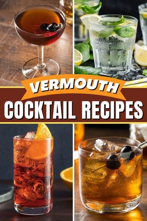 Vermouth Drinks, Vermouth Cocktails, Vermouth Cocktail, Sour Drink, Cocktail Experience, Perfect Martini, Sweet Vermouth, Italian Cocktails, Fortified Wine