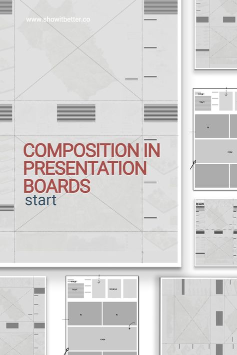 As architects, one of our main tasks is to communicate ideas. Wether it is through images or text, we need to tell the world what we think space should look like. And we all now that a Presentation Board is one of the most effective ways of communicating ideas. Architecture Thesis Presentation Sheets, Architect Presentation Board, A3 Sheet Composition Architecture, Interior Architecture Presentation Board, Architectural Sheet Presentation Layout, Architecture Poster Layout, Architecture Presentation Board Layout, Architecture Presentation Template, Composition Template