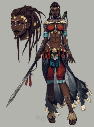 Designs for http://www.bookofzhu.com/ Warrior Female, Female Character Designs, Black Art Pictures, Afro Art, Fantasy Warrior, 판타지 아트, Fantasy Inspiration, Black Women Art, Dnd Characters