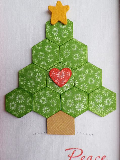 I know, I know, here I go again, it's August and I have another post about Christmas! But Volume 8 of Holiday Cards and More , my favourite ... English Paper Piecing Christmas Ornament, Embroidery Felt, Hexagon Quilt Pattern, Hexagon Patchwork, Hexagon Quilts, Christmas Patchwork, Here I Go Again, English Paper Piecing Quilts, Holiday Quilts