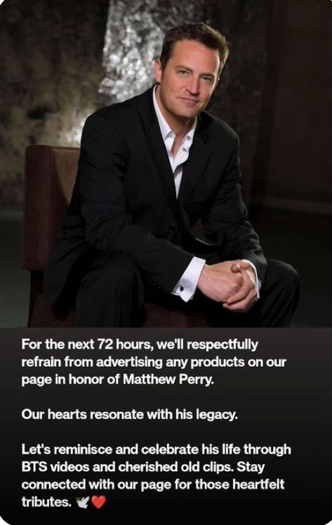 My sincere condolences to Matthew’s family during this hard time😔🕊️🥀, matthew we wish you were still here with us today. Your legacy still remains❤️ you will be missed but never forgotten❤️. R.I.P LEGEND❤️❤️❤️🕊️🥀 Sincere Condolences, Friends Sitcom, Ally Mcbeal, Friends Tv Show Quotes, Friends Poster, Lovely Quotes, Chandler Bing, Matthew Perry, Never Forgotten