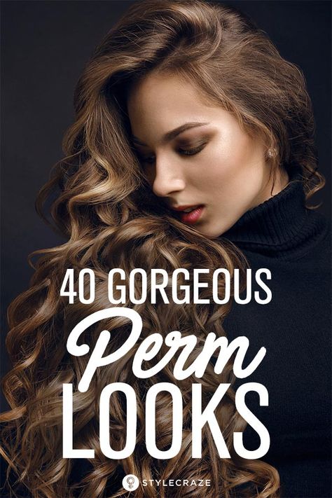 Different Perm Curls Long Hair, Different Perms For Women, Beachy Perm, Medium Length Permed Hair, Perms For Medium Length Hair, From Straight To Curly Hair, Perms For Medium Hair, Medium Permed Hairstyles, Spiral Perm Long Hair