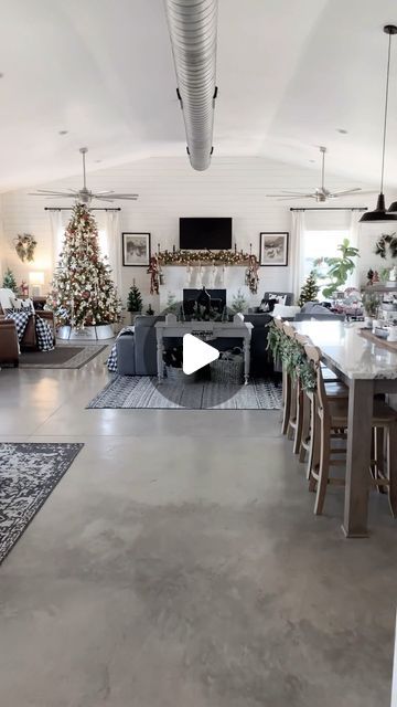 Cathy McGinnis-Barndominium build, living/decor on Instagram: "Barndominium Christmas Tour Part 6! Merry Christmas and many blessings for you and your family! Remember the Reason for the Season! #christmastour #diychristmasdecor #christmasdecoratingideas #christmasdecorideas #merrychristmas2023" Barndominium Christmas, Christmas Tours, Barndominium, Christmas Decor Diy, Living Decor, Merry Christmas, New Homes, Christmas Decorations, Building