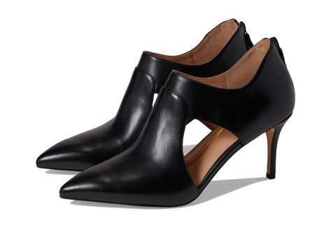 PRICES MAY VARY. UPPER: Shootie silhouette with cut out details Functional back zip for ease of entry Materialized in leather and suedes Office Shoes Women, Business Casual Shoes, Casual High Heels, Chic Heels, Chic Shoes, Cole Haan Women, Leather Dress Shoes, Casual Stylish, Pointed Toe Heels