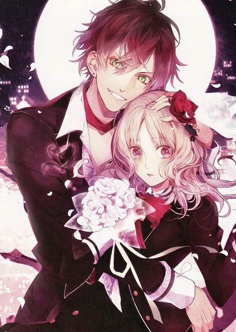 Ayato Sakamaki + Yui Kamori • Diabolik Lovers Yui And Ayato, Diabolik Lovers Ayato, Diabolik Lovers Wallpaper, Ayato Sakamaki, Anime Wallpaper 1920x1080, Positive Art, Diabolik, Diabolik Lovers, Anime Drawings Boy