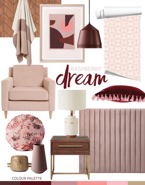 Burgundy And Pink Bedroom Ideas, Blush And Burgundy Bedroom, Modern Mauve Bedroom, Burgundy And Pink Living Room, Mauve Home Decor, Burgundy And Pink Bedroom, Pink And Burgundy Bedroom, Burgundy Home Decor, Burgundy Bedroom