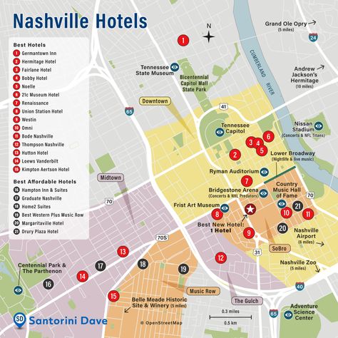 Fairlane Hotel Nashville, Nashville Map Downtown, Nashville Neighborhoods Map, Nashville Boutique Hotel, Best Places To Stay In Nashville, Map Of Downtown Nashville, Nashville Tennessee Downtown, Where To Stay In Nashville, Nashville October