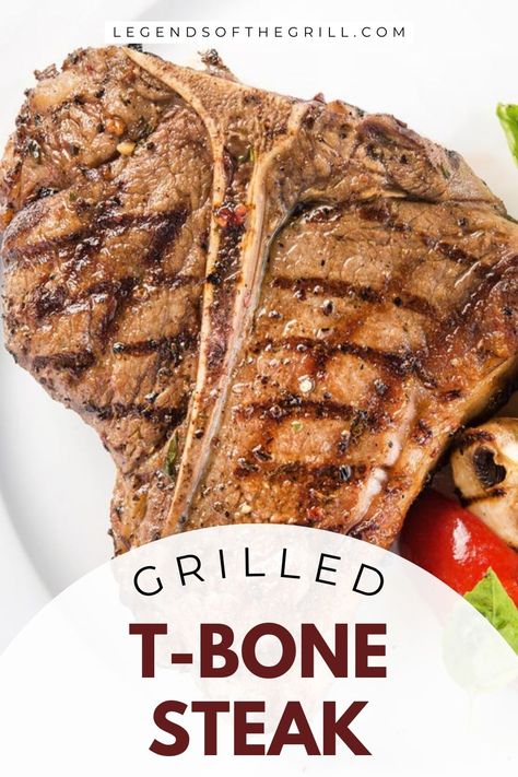 Grilled T-Bone Steak Tbone Steak Recipe, Tbone Steak, Grilled T Bone Steak, Rosemary Steak, Grilled Steak Recipes, T Bone Steak, T Bone, Grilled Veggies, How To Dry Rosemary