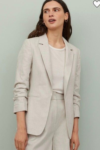 Shirt Jacket Outfit Women, Summer Jackets For Women, Jacket Outfit Women, Fashion Eye Glasses, Fitted Jacket, Tuxedo Dress, Linen Jacket, Summer Jacket, Pantalon Large