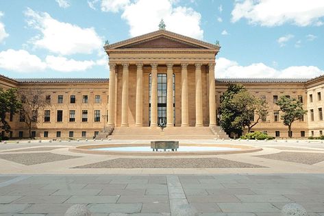 The Philadelphia Museum of Art exterior Museum Exterior, Famous Sculptures, Henry Ford Museum, Field Museum, Philadelphia Museums, Cleveland Museum Of Art, Philadelphia Museum Of Art, Sculpture Park, National Portrait Gallery