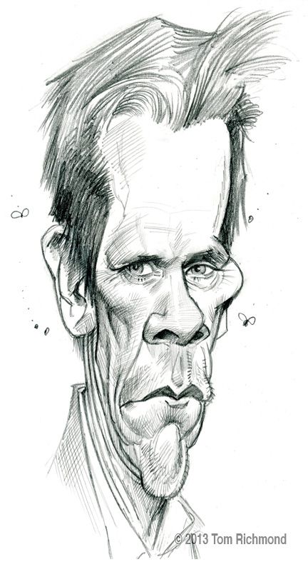 Kevin Bacon @ 2013 Tom Richmond Celebrity Caricatures Sketch, Tom Richmond, Fun Portraits, Caricature Art, Caricature Sketch, Client List, Kevin Bacon, Funny Caricatures, Caricature Artist