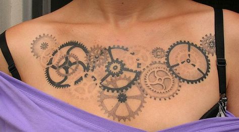 Add more details to it needs something besides just gears and cog. Description from pinterest.com. I searched for this on bing.com/images Copenhagen Tattoo, Gears Tattoo, Tattoo Bike, Gear Tattoo, The Ink Spots, Steampunk Tattoo, Bicycle Tattoo, Ink Therapy, Bike Tattoos