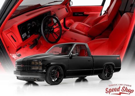 Chevy Obs Single Cab, Obs Chevy Lowered, Obs Chevy Interior, 85 Chevy Truck, Chevy Obs, Chevy Trucks Lowered, Car Studio, Obs Chevy, Classic Cars Trucks Chevy