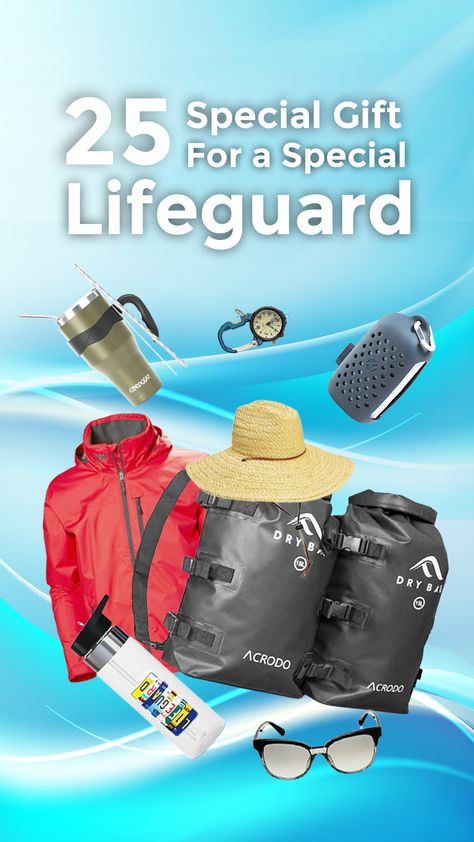 we have list down 25 items that can be the best gift for lifeguards, which can be personalized and give more meaning to lifeguards, who risk their life every day to make sure that the beach or pool are safe for everyone to have fun in the water everyday. So, these are 25 special gifts for lifeguard that you can choose. #christmas ideas #gift ideas #the best gift #christmas gift ideas #useful gifts #christmas gift #gifts #gifts for christmas #cool gifts Lifeguard Gifts, Mini Sling Bag, Beach Lifeguard, Lifeguard Hat, Best Travel Gifts, Beach Basket, Useful Gifts, Striped Beach Towel, Work Anniversary