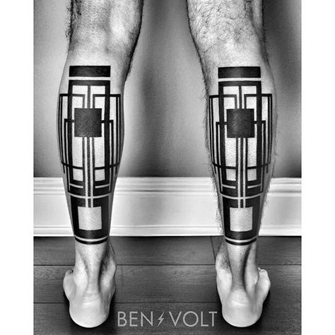 Geometric tattoo by Ben Volt Ben Volt Tattoo, Calves Tattoo, Geometrical Tattoo, Inner Elbow Tattoos, Cyberpunk Tattoo, Scale Tattoo, Best Tattoo Ideas, Geometric Tattoos, Skeleton Hand Tattoo