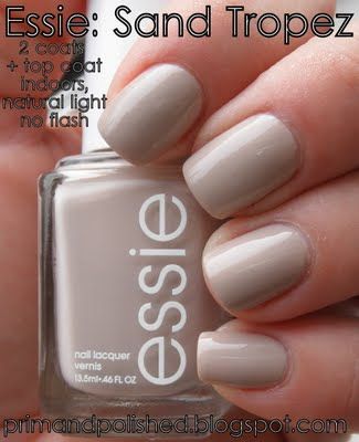 Sand Tropez best nude polish I have used yet Spa Treats, Essie Sand Tropez, Sand Tropez, Essie Nails, Trendy Nail Polish, Nail Polish Trends, Toenail Polish, Mint Candy, Nail Envy