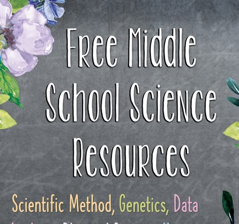 FREE Middle School Science Resources Hello middle school science teachers! Are you looking for free science worksheets? How about some free ... Middle School Science Curriculum, Middle School Science Notebook, 8th Grade Science Classroom, Hybrid Homeschool, Seventh Grade Science, Middle School Science Lab, Life Science Classroom, Science Classroom Ideas, Free Science Worksheets