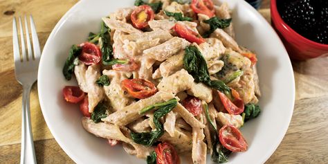 Margherita Chicken, Best Chicken Salad Recipe, Chicken Pasta Recipes Healthy, Whole Wheat Pasta, Pan Meals, Turkey Dinner, Low Sodium Chicken Broth, Chicken Pasta Recipes, Healthy Pasta Recipes