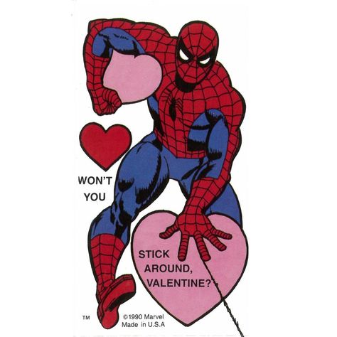 234k Likes, 385 Comments - Stan Lee (@therealstanlee) on Instagram: “Happy Valentine's Day! #FlashbackFriday to the 90s with these old school Marvel cards! Which one…” Spider Man Valentines Wallpaper, Spiderman Valentine Card, Valentine Spiderman, Valentines Spiderman, Spider Man Valentines, Marvel Valentines Cards, Spiderman Valentines, Marvel Valentines, Classic Valentines