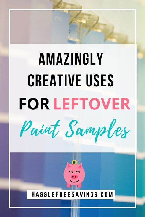 5 Amazingly Creative Uses for Leftover Paint Samples What To Do With Paint Samples, Leftover Paint Projects, Paint Sample Art, Paint Samples Crafts, Samples Diy, Repurpose Leftovers, Paint Sample Cards, Rolled Paper Art, Random Crafts