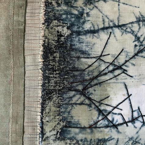 Helen Terry (@_helenterry) • Instagram photos and videos Helen Terry, April 3, Pretty Places, Art Quilts, Embroidery Art, The Details, Textile Art, Natural Fibers, Collage Art