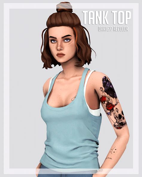 Sims4 Tomboy Cc, Sims Cc Tank Top, Sims 4 Cc Scientist Outfit, Ts4 Cc Tank Top, Sims 4 Cc Maxis Match Womens Clothes, Sims 4 Tank Top Maxis Match, Sims 4 Goggles Cc, Sims 4 Top Cc Female, Sims 4 Masc Female Cc