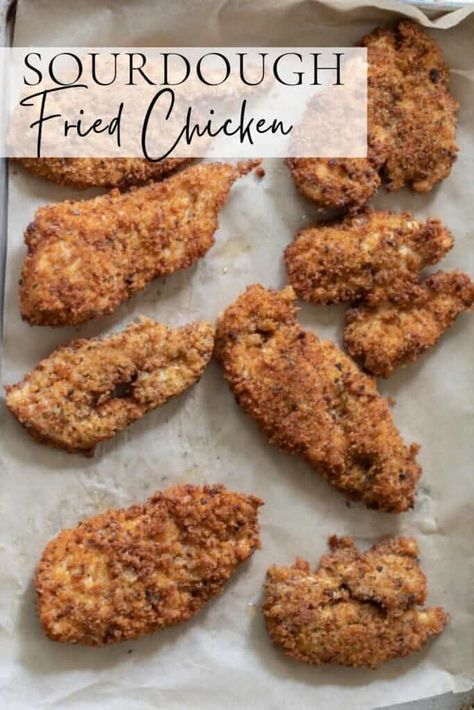 Learn how to make sourdough fried chicken with a flavorful and crispy outside and a tender, juicy inside. The whole family will love this amazing recipe. #farmhouseonboone #sourdoughfriedchicken #sourdough #friedchicken Farmhouse Boone, Sourdough Chicken, Rolls Sourdough, Sourdough Ideas, Blueberry Vinaigrette, Chicken Batter, Breaded Chicken Tenders, Meal Rotation, Lemon Rosemary Chicken