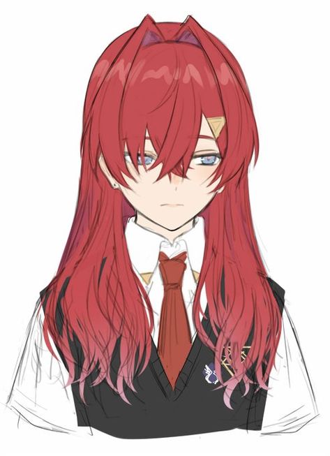 Ange Katrina, Anime Red Hair, Girls With Red Hair, Anime Hair, Anime Character Design, Anime Fanart, Red Hair, Art Girl, Persona