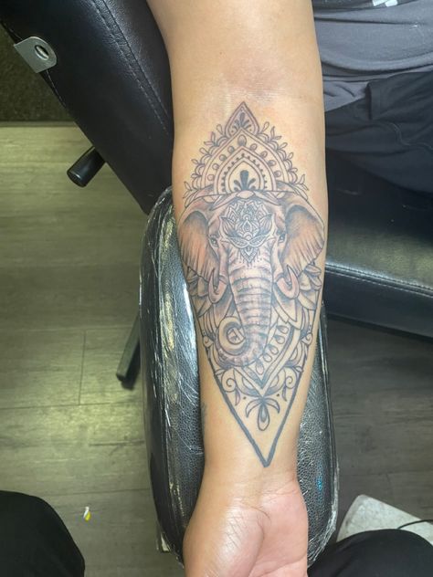 Elephant Tattoos With Flowers Forearm, Lotus Elephant Tattoo, Elephant Tattoos Forearm, Elephant Forearm Tattoo, Elephant Tattoos With Flowers, Elephant Stencil, Elephant Tattoo, Lotus Tattoo, Elephant Tattoos