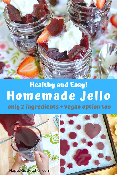 Homemade Creamy Italian Dressing, Homemade Jello, Banana Bread Cookies, Dessert Healthy, Beef Gelatin, Fun Dessert, Homemade Juice, Jello Recipes, Agar Agar