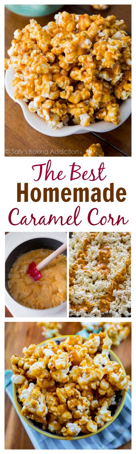 This will be your new favorite snack! Homemade Caramel Corn is so easy to make. You'll grab sweet, crunchy handful after handful, trust me! Homemade Caramel Corn, Popcorn Treats, Caramel Corn, Popcorn Recipes, Caramel Popcorn, Think Food, Homemade Caramel, Caramel Sauce, Favorite Snack