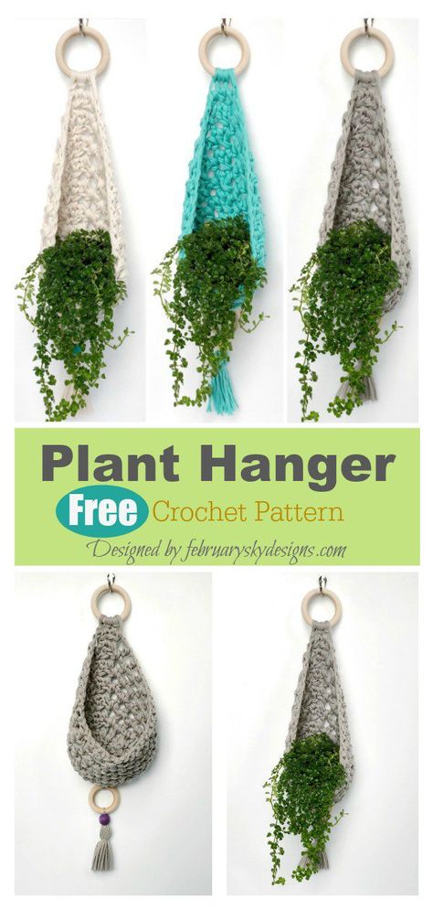 Teardrop Basket Plant Hanger Free Crochet Pattern #freecrochetpatterns  #crochetbasketpattern  #planthangers  #crochetpatterns Plant Hanger Crochet, Crochet Plant Hanger, Basket Plant, Quick Crochet Projects, Wall Plant Hanger, Macrame Plant Hanger Patterns, Confection Au Crochet, Diy Macrame Plant Hanger, Crochet Wall Hangings