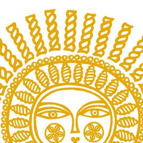 Clare Youngs on Instagram: "As it’s world pasta day I thought I would post this pasta sun that I designed. #wip #logo #worldpastaday #pasta" Pasta Embroidery, Pasta Logo, Pasta Design, Pottery Sun, Clare Youngs, Sun Logo, Intuitive Painting, October 25, Summer Prints