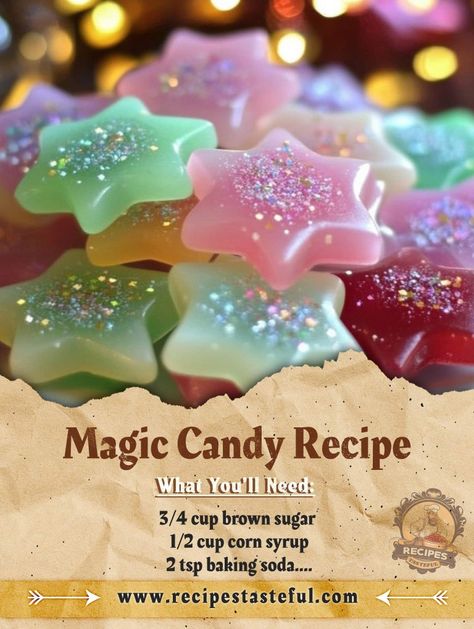 Magical Candy, Magic Candy, Hard Candy Recipes, Easy Christmas Candy Recipes, Easy Candy Recipes, Yummy Deserts, Kids Meal, Candy Recipe, Asparagus Soup