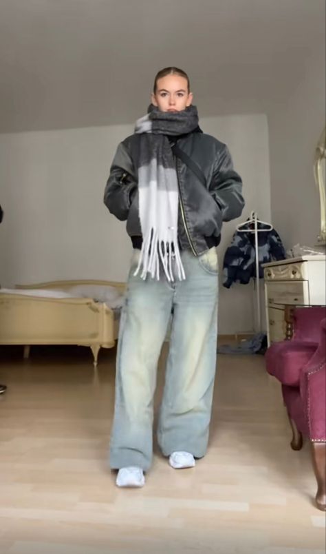 Winter Fits Layers, Winter Outfits Cold Jackets, Winter Outfits Layering, Cold Weather Fits, Outfits Con Jeans, Layering Jacket, Streetwear Chic, Winter Outfits Warm, Cold Fits