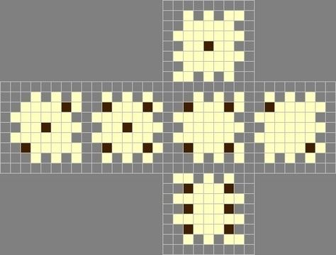 How to make dice. Perler Bead 3 D Dice - Step 3 How To Make Dice, Perler Bead Projects, Patterns For Bracelets, 3d Dice, Melty Bead Designs, Melt Beads Patterns, Hamma Beads Ideas, Easy Perler Bead Patterns, Pearl Beads Pattern