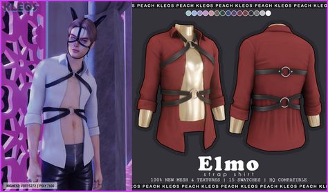 Sims 4 Harness Male, Sims 4 Cc Harness Male, Sims 4 Revealing Male Clothing, Sims 4 Mens Body Preset, Femboy Sims 4 Cc Male, Kleos Sims, Ts4 Clothes, Sims 4 Men Clothing, Sims 4 Male Clothes