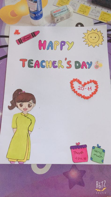 Happy Teachers Day, Diy Party Decorations, Diy Party, Diy Art, Party Decorations, Quick Saves, Art, Diy Artwork