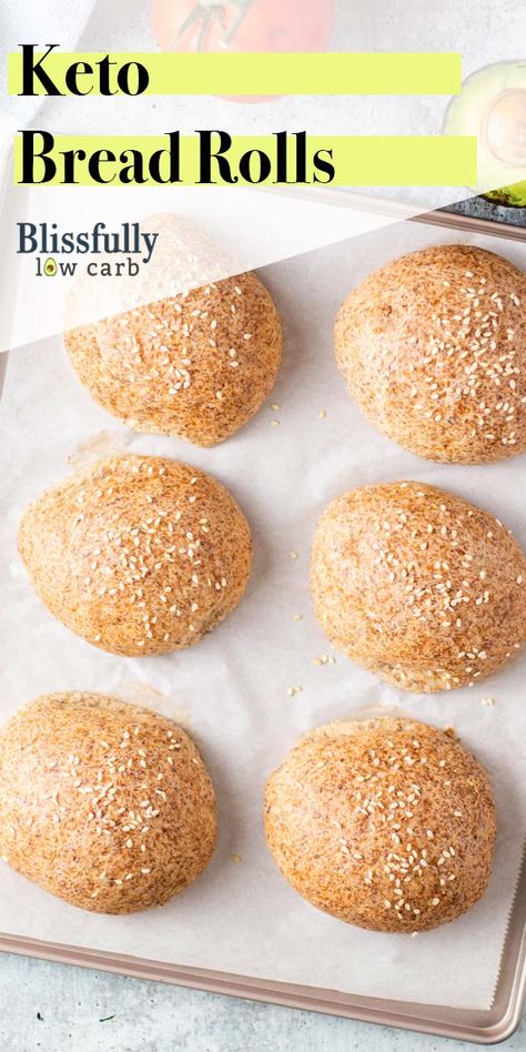 Keto Bread Rolls Easy Keto Bread Recipe, Low Carb Pancake Recipe, Best Low Carb Bread, Keto Flour, Keto Bread Recipe, 1000 Calorie, Keto Banana Bread, No Bread Diet, Best Keto Bread