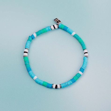 Rainforest Heshi Bead Stretch Bracelet | Pura Vida Bracelets Summer Store, Tropical Forests, Pura Vida Bracelets, Piece Sign, The Rainforest, Pinky Promise, Tropical Forest, Donate To Charity, Heishi Beads