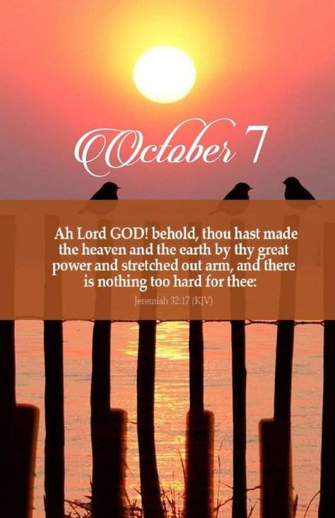 October 7 Blessings, October 7 Bible Verse, October Scripture, October Prayer, October Blessings, October Images, Have A Blessed Day Inspiration, October Month, October Quotes