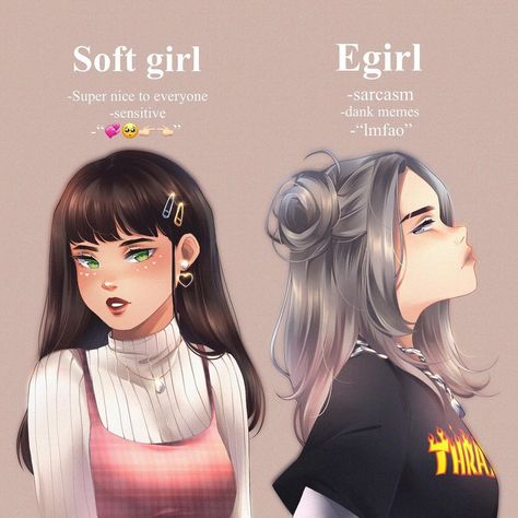 @ that Weeb friend 🌚⁣ ⁣🌸🌸🌸 ⁣… Aesthetics As People, Types Of Girlfriends Drawing, Types Of Girlfriends, Type Of Girlfriend, Tag Yourself, Types Of Boyfriends, 8bit Art, Lgbt Art, Types Of Girls