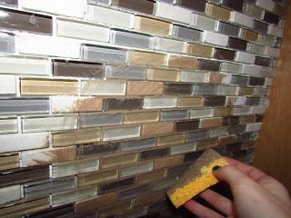 How To Install Tile Backsplash - DIY Huntress Install Tile Backsplash, How To Install Tile, Glass Mosaic Tile Backsplash, Diy Tile Backsplash, Brick Backsplash Kitchen, Subway Tile Backsplash Kitchen, Diy Kitchen Backsplash, Mosaic Tile Backsplash, Brick Backsplash